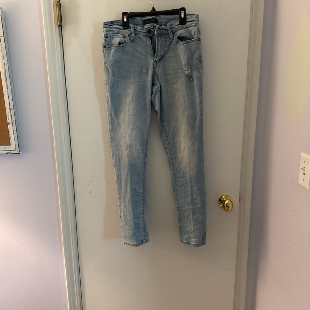 Aeropostale Blue Ankle Cropped Jeans